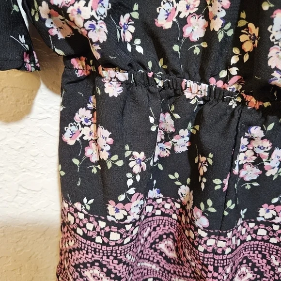Takara Girls Floral Cold Shoulder Romper size L (girls) - Picture 7 of 8